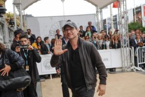 ChristianSlater Bardem, Penélope y León de Aranoa presentan 'Loving Pablo' en el Velódromo