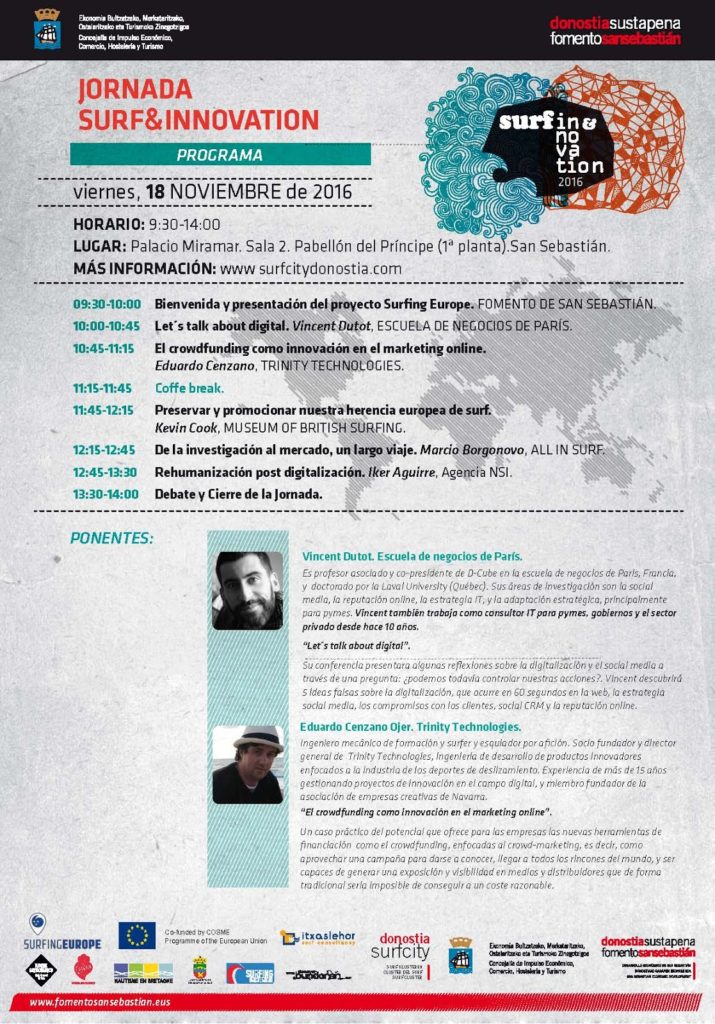 Jornada sobre surf e innovación este viernes en el Palacio Miramar 2 surfprograma Jornada sobre surf e innovación este viernes en el Palacio Miramar
