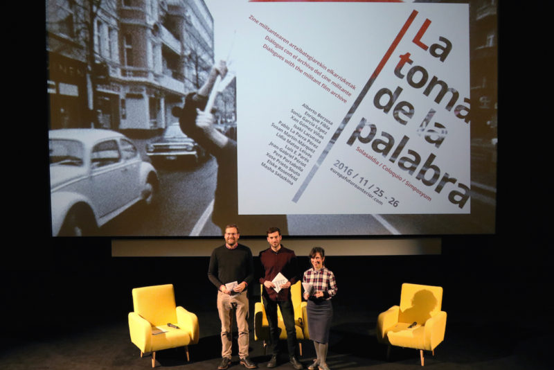 Presentación de La toma de la palabra. Foto: Donostia2016