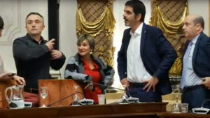 Foto extraída de la emisión del pleno