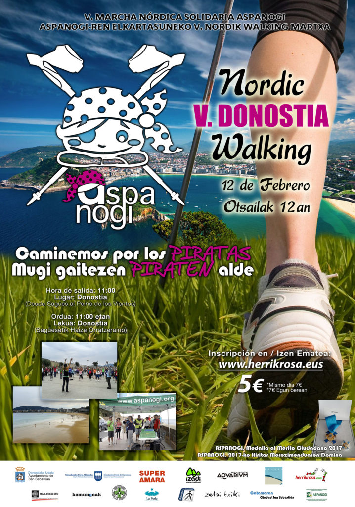 ASPANOGI llama a caminar por los piratas este domingo 3 ASPANOGI2017 ASPANOGI llama a caminar por los piratas este domingo