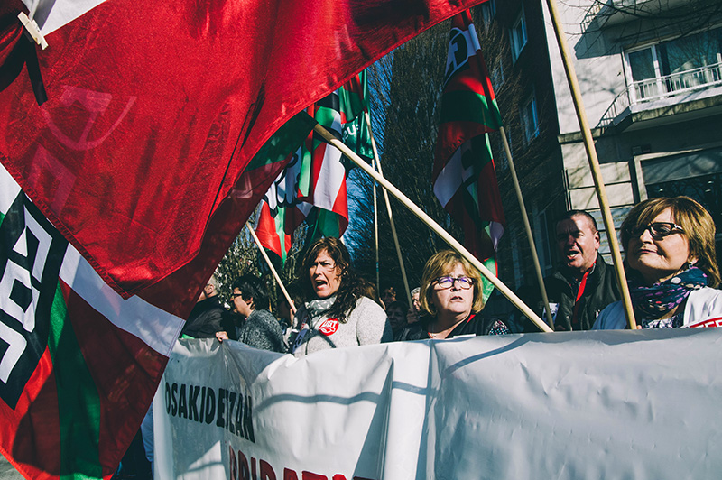 IMG7817 Los sindicatos vuelven a la calle "contra la privatización de servicios en Osakidetza"