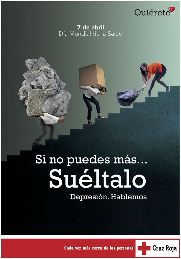 DIA SALUD 2017 Cartel CAST La campaña contra la depresión de Cruz Roja comienza el viernes en la plaza Gipuzkoa