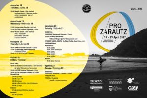 ZarautzPro2017 programa 300x200 - Zarautz se prepara para ser sede mundial del surf desde mañana