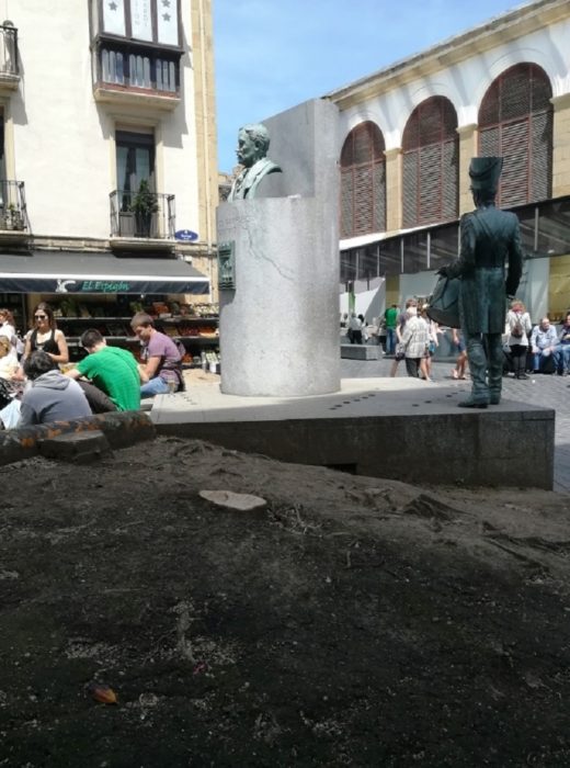Tala Sarriegi Eguzki denuncia la tala de tres magnolios en la plaza Sarriegi
