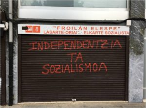 El PSE-EE de Lasarte-Oria condena el ataque sufrido en su sede 3 Lasarte2 El PSE-EE de Lasarte-Oria condena el ataque sufrido en su sede