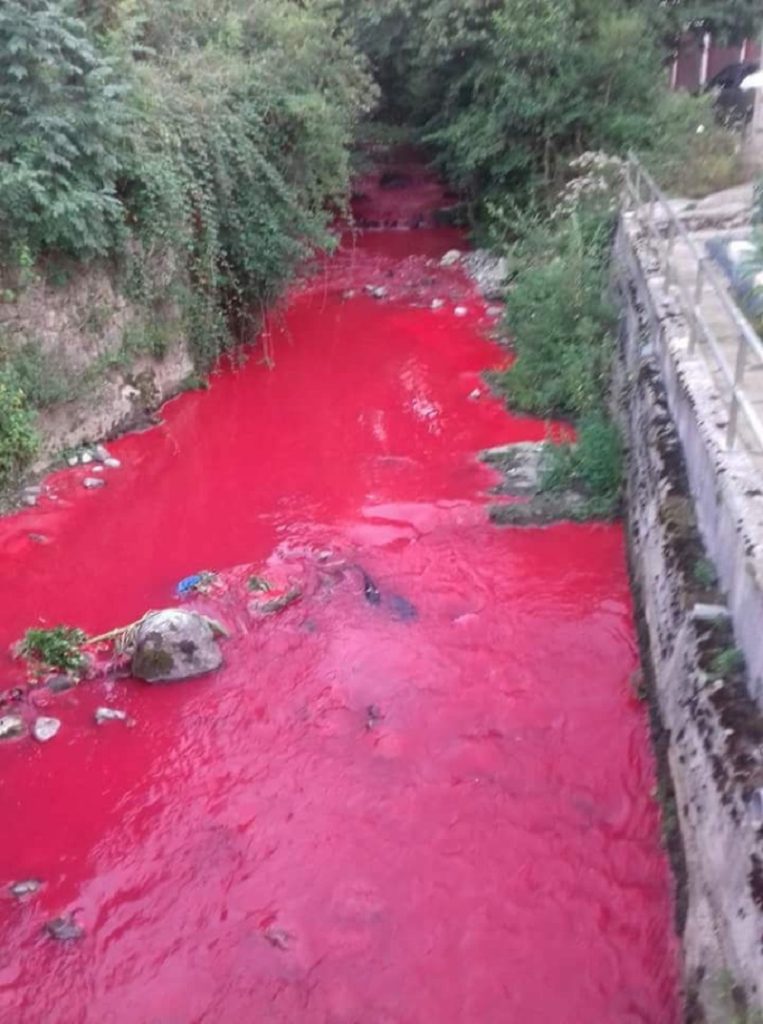 Eguzki Amezketa Eguzki denuncia un vertido en el río Amezketa