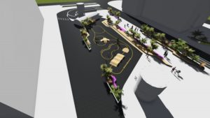 Cambio total para la nueva plaza de Pío XII que tendrá juegos, zona peatonal y distribución de mercancías en bicicleta 4 PíoXII Aérea Cambio total para la nueva plaza de Pío XII que tendrá juegos, zona peatonal y distribución de mercancías en bicicleta