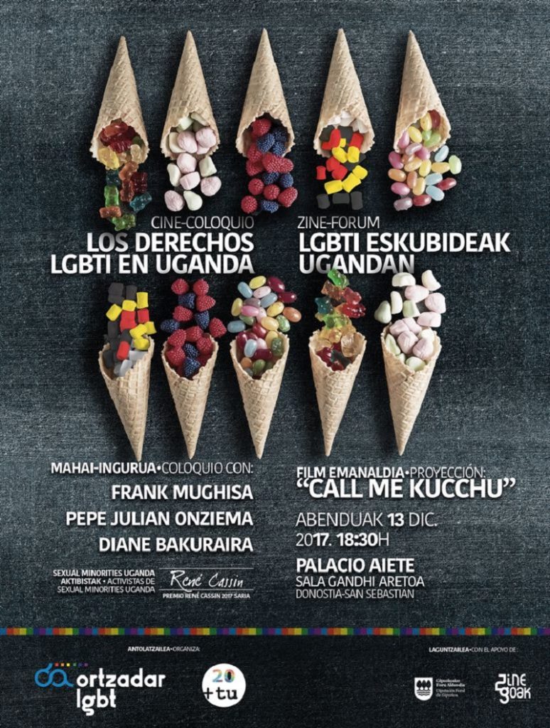 Cine fórum en consonancia con la entrega del René Cassin a Sexual Minorities Uganda 21 René Cassin Cine fórum en consonancia con la entrega del René Cassin a Sexual Minorities Uganda