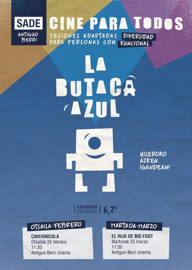 La Butaca Azul acercará el cine a las personas con diversidad funcional desde este domingo 2 ButacaAzul La Butaca Azul acercará el cine a las personas con diversidad funcional desde este domingo