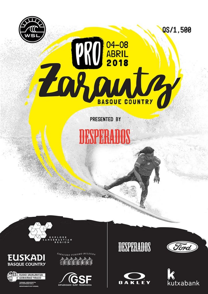 ProZarautz2018 poster Con los surfistas vascos en lo más alto se acerca el PRO ZARAUTZ