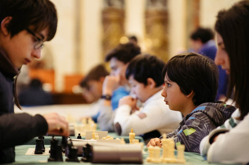 Torneo de ajedrez en 2018 en el Ayuntamiento. Foto: Santiago Farizano