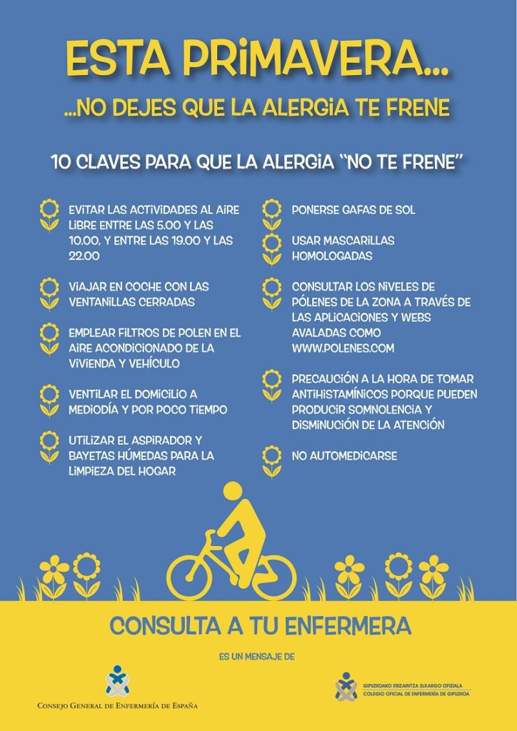 COEGI se suma a la campaña 'Esta primavera no dejes que la alergia te frene' 24 alergia COEGI se suma a la campaña 'Esta primavera no dejes que la alergia te frene'