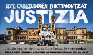 cartel Kote 300x178 - Convocan una concentración en apoyo a las presuntas víctimas de Kote Cabezudo