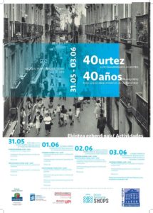 Zaharrean celebra 40 años de vida al frente de los establecimientos de la Parte Vieja 3 zaharrean cartel Zaharrean celebra 40 años de vida al frente de los establecimientos de la Parte Vieja