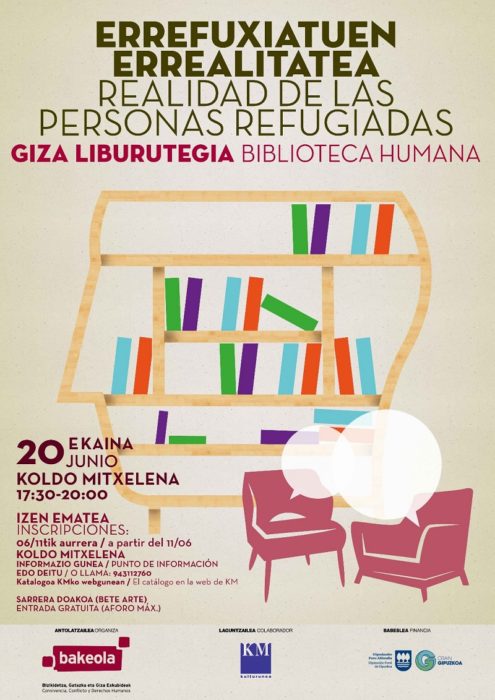 bibliotecas humanas Bakeola invita a visitar una Biblioteca Humana en el Día Mundial de las Personas Refugiadas