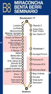 Comienzan este viernes las paradas nocturnas a demanda en la línea B8 de Dbus 3 buhos paradas2 Comienzan este viernes las paradas nocturnas a demanda en la línea B8 de Dbus