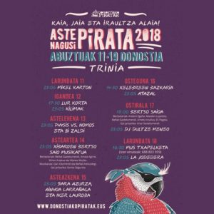 Piratas2 300x300 - Donostiako Piratak: Mucha música y el ya mítico Abordaje en el programa festivo