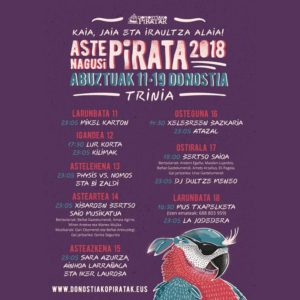 Donostiako Piratak: Mucha música y el ya mítico Abordaje en el programa festivo 8 Piratas2 Donostiako Piratak: Mucha música y el ya mítico Abordaje en el programa festivo