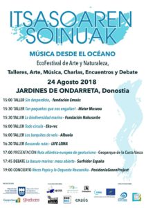 cartelbueno 'Itsasoaren Soinuak' esta tarde en Ondarreta