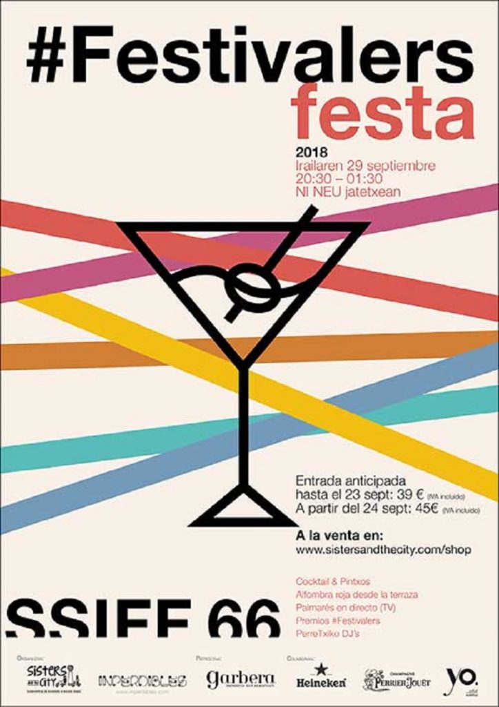 Festivalers Festa espera el sábado a los amantes del Zinemaldi 9 cartel fiesta Festivalers Festa espera el sábado a los amantes del Zinemaldi