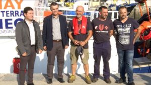 maydayterraneo3 300x169 - El Aita Mari, listo para rescatar seres humanos en el Mediterráneo