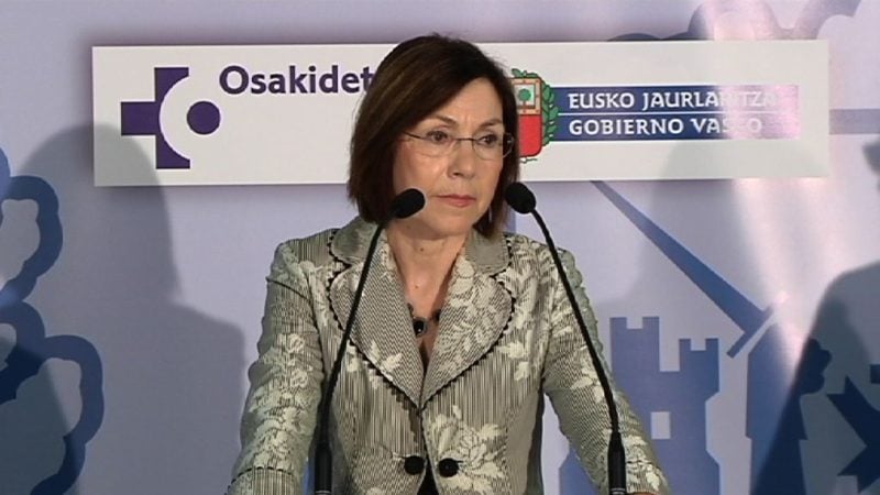 La hasta hace unos días directora general de Osakidetza, María Jesús Múgica. Foto: Gobierno vasco