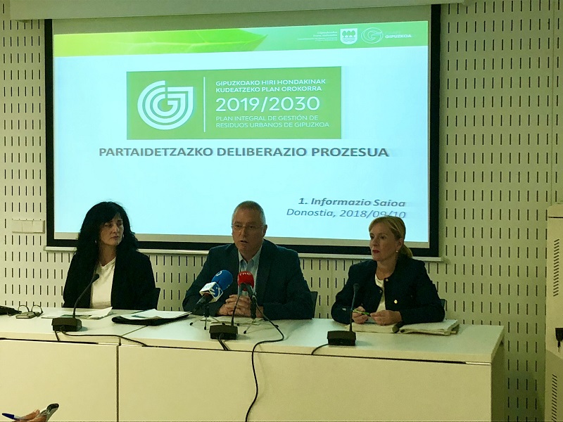 pigrug La Diputación someterá el nuevo Plan de Residuos de Gipuzkoa a un proceso participativo