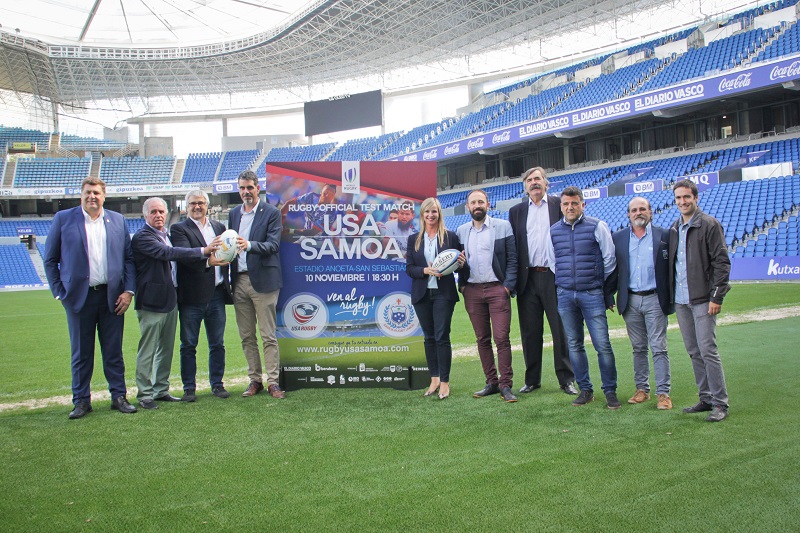 Presentación USA SAMOA 2 Anoeta albergará el partido Internacional de Rugby entre Estados Unidos y Samoa