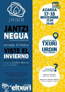 Zaporeak txuri Zapoareak recogerá ropa de invierno este fin de semana