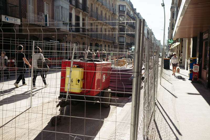 Obras del Metro en la calle Easo. Foto: Santiago Farizano