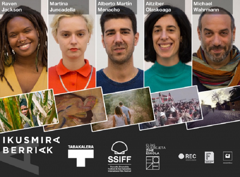 Los cinco seleccionados de este año en Ikusmira Berriak. Foto: Festival de San Sebastián.