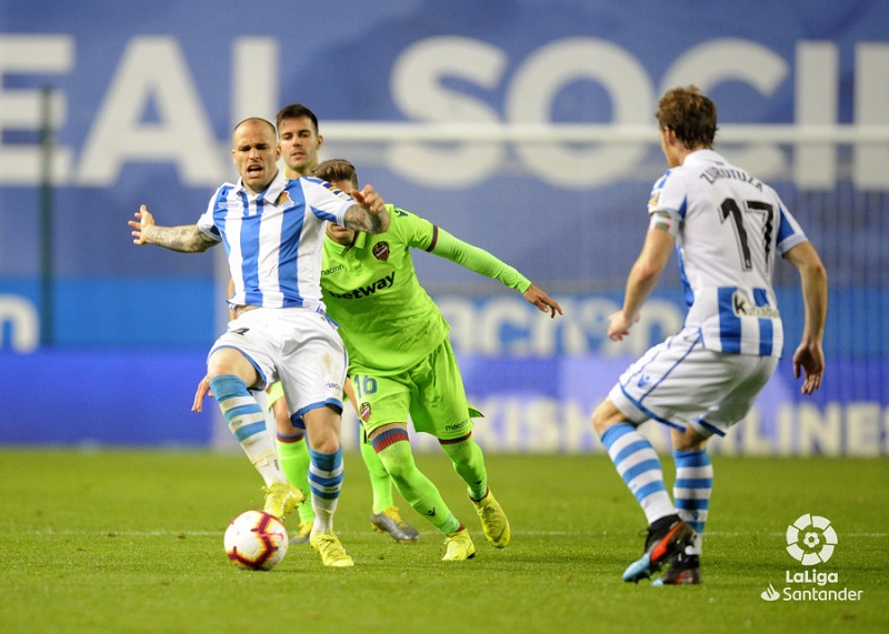 Real Sociedad-Levante: Empate tras un partido que estaba ganado 1 Real Levante2 Real Sociedad-Levante: Empate tras un partido que estaba ganado