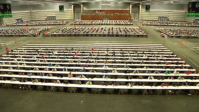 Examen en el BEC de Barakaldo. Foto: Gobierno Vasco.