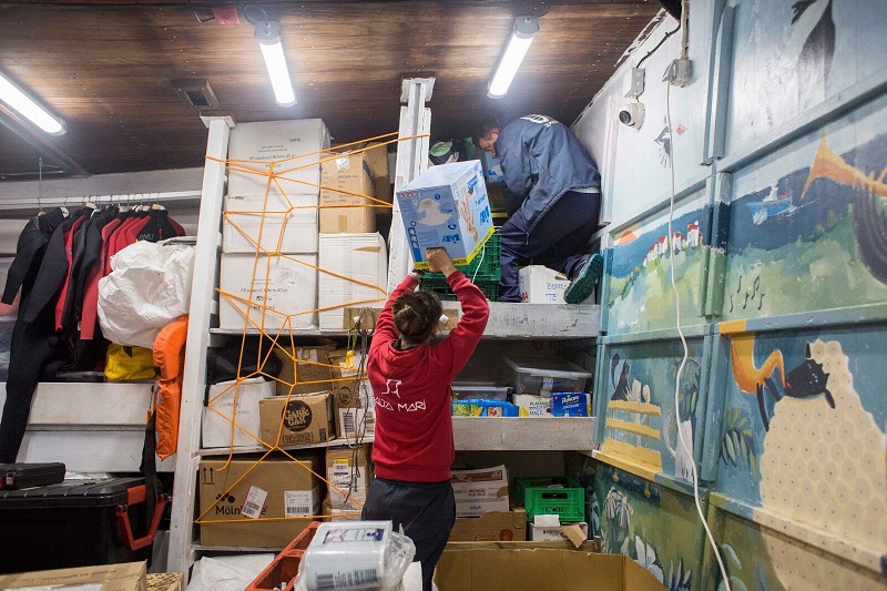 El Aita Mari inicia su misión humanitaria en el Egeo 2 Aita Mari material El Aita Mari inicia su misión humanitaria en el Egeo