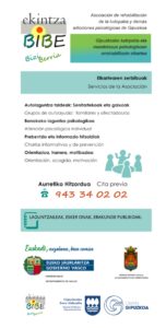 ekintza bibe "Nos sangran las heridas cada vez que vemos publicidad de apuestas"