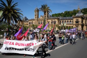DSCF4519 800x533 Reivindicaciones en Donostia con la precariedad laboral en la mira