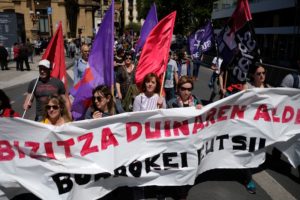 DSCF4520 800x533 Reivindicaciones en Donostia con la precariedad laboral en la mira