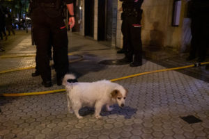 DSCF5288 Una madre y su hijo atendidos por inhalación de humo tras el incendio nocturno en un balcón de Amara