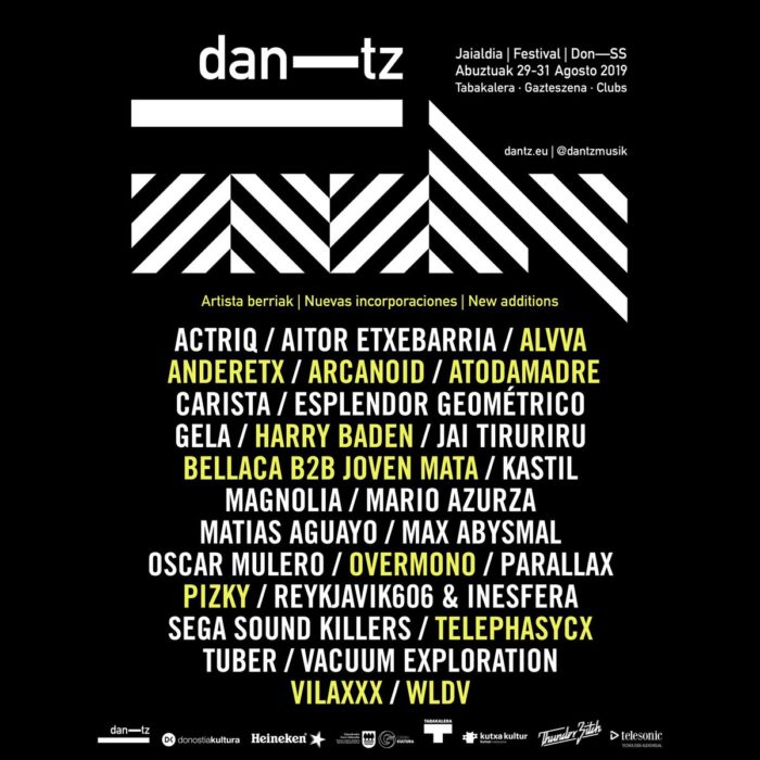 Dantz Festival desvela nuevos nombres de su cartel 1 dantzfestival19 Dantz Festival desvela nuevos nombres de su cartel