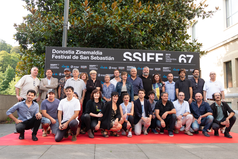 Los representantes del cine vasco. Fotos: Santiago Farizano