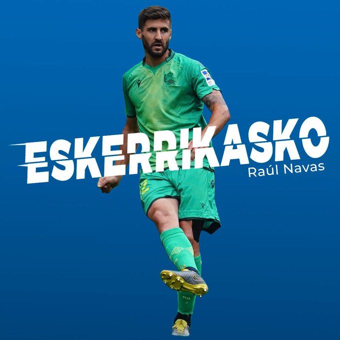 Osasuna y Real Sociedad hacen oficial la marcha de Navas 2 Eskerrikasko Osasuna y Real Sociedad hacen oficial la marcha de Navas