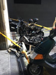 Motos calcinadas y un detenido esta madrugada en Egia 3 IMG 20190803 WA0001 Motos calcinadas y un detenido esta madrugada en Egia