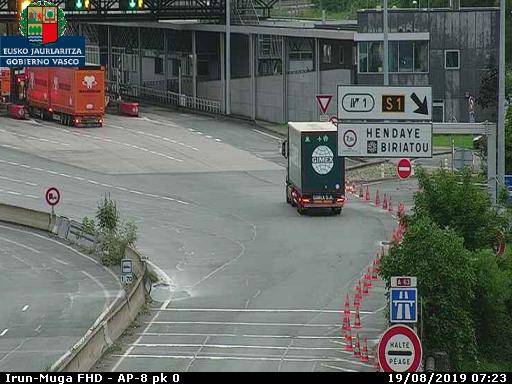 frontera cerrada Aritzeta albergará a los vehículos que queden 'colgados' por la Cumbre del G7