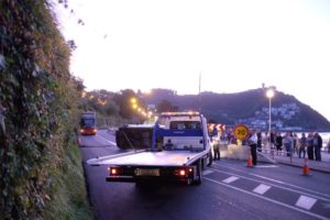 2019 0908 20471900 800x533 Una persona herida tras volcar su coche en el Paseo de la Concha
