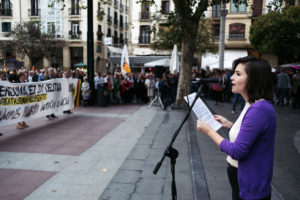 DSCF7380 La sentencia del procés tiene eco en el Boulevard donostiarra