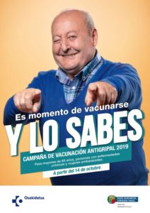 cartel gripe Gripe: Mayores de 65 años, embarazadas y enfermos crónicos están llamados a vacunarse