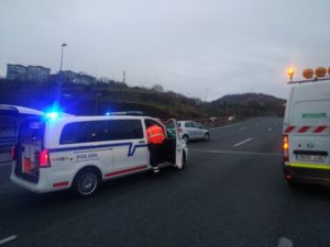 P00129 083849 800x600 1 Accidente sin heridos entre varios vehículos en la GI-636 (Pasai Antxo)