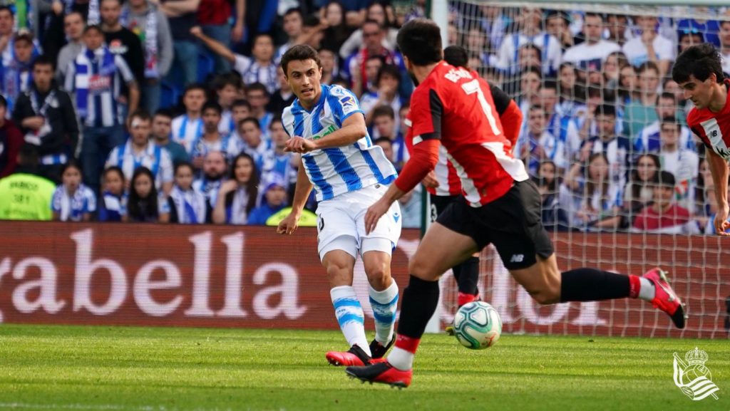 La Real Sociedad vence en el intenso derbi frente al Athletic (2-1) 13 derbi La Real Sociedad vence en el intenso derbi frente al Athletic (2-1)