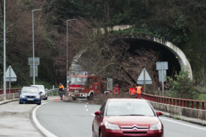 DSCF2281 El viento provoca más de 220 llamadas por emergencias en Donostia